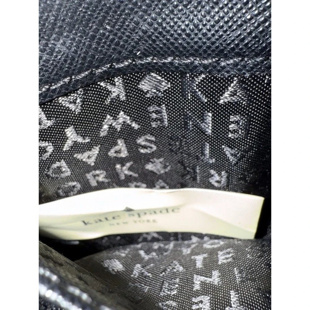 Kate Spade New York 250754 Womens Laurel Way Jeweled Clutch Wallet Black Bling R